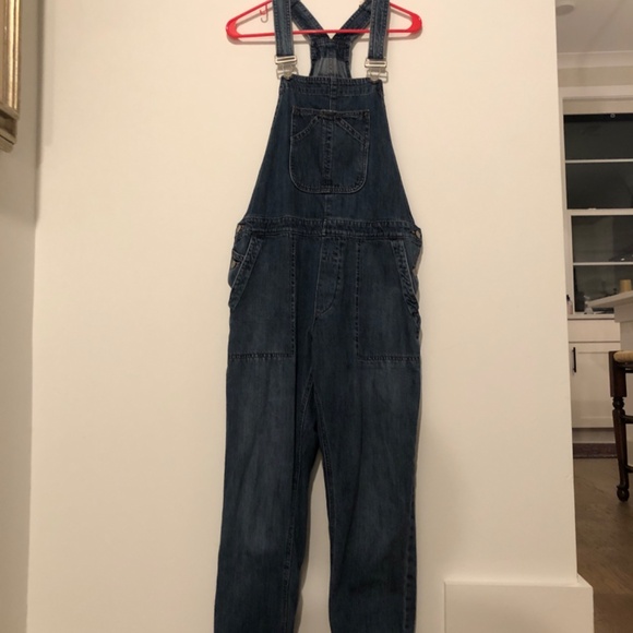 GAP Relaxed Denim Overalls Womens Medium - Picture 2 of 7